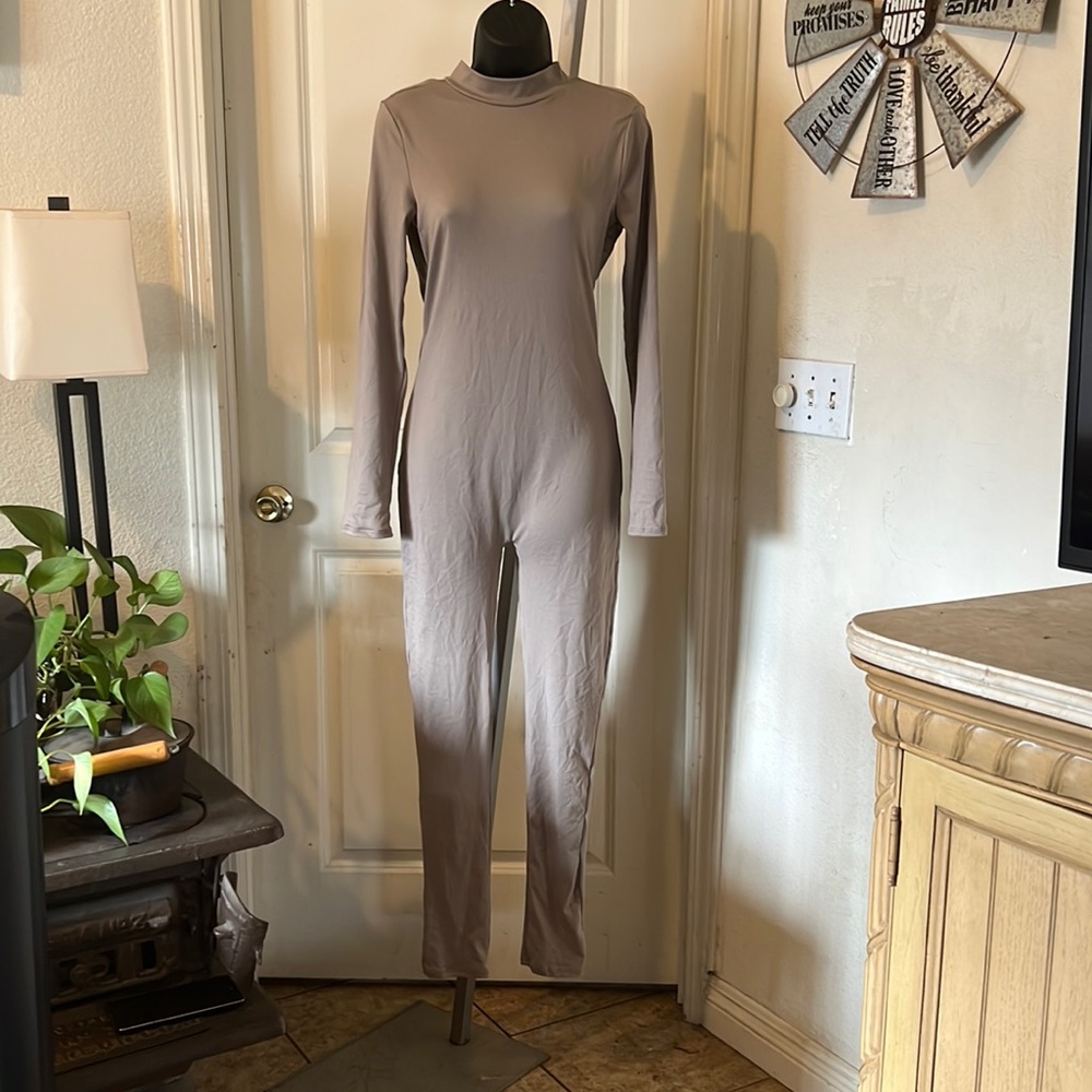 Mocha fashion nova jumpsuit